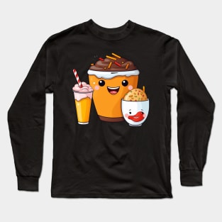 Donut kawaii  junk food T-Shirt cute  funny Long Sleeve T-Shirt